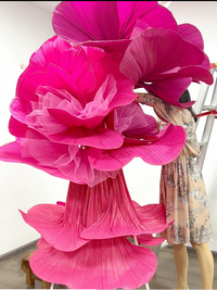 Flowerva Romantique Et Passionné Rouge Violet Nuage Rose Style