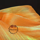 Tissu Organza plissé à Texture sirène Orange, décoration de mariage, conception de robe de mariée