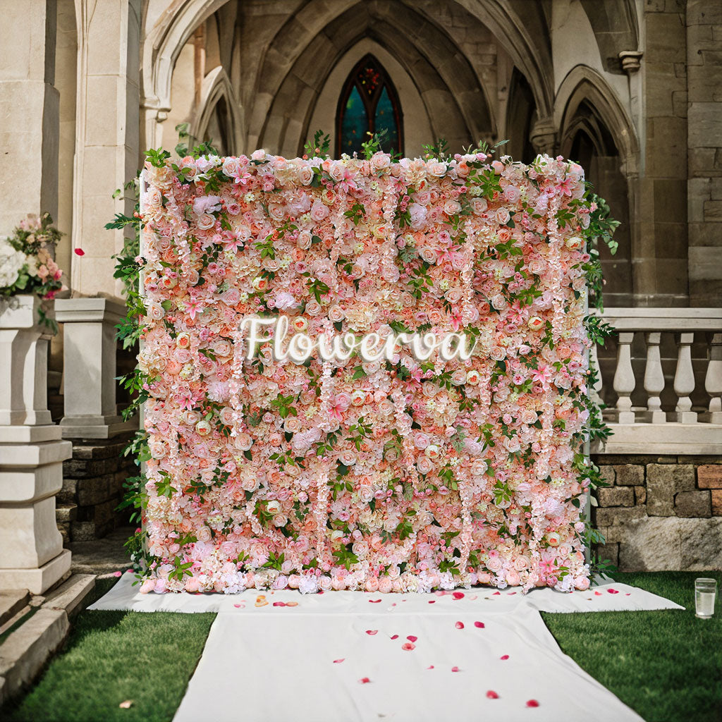 Flowerva Whisper of Love Wedding Flower Wall Party Scene Background Wall