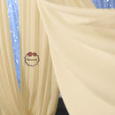 Champagne-Colored Milk Silk Elastic Drapery Wedding Scene Decoration #21