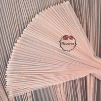 Beige Pink Great Pleated Organza Crinkle Fabric 6324