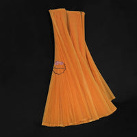 Lively Orange Pleated Fabric Bouquet