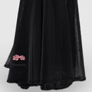 Black Great Pleated  Organza Crinkle Fabric 6324