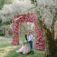 Flowerva Décoration de mariage en arc mural de fleurs de mariage de rêve