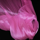 Rose Pink Glossy Pleated Texture Wedding Dress Styling Fabric