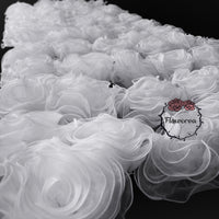 Super Fluffy Organza Big Flower Wedding Dress/Bridal Hair Accessories/Stage Decoration