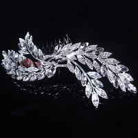 Flowerva Romantic Temperament Silver Wings Wing Hair Side Shape Headdress