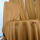 Draperie élastique en soie de lait marron clair, décoration murale de fond de mariage #95