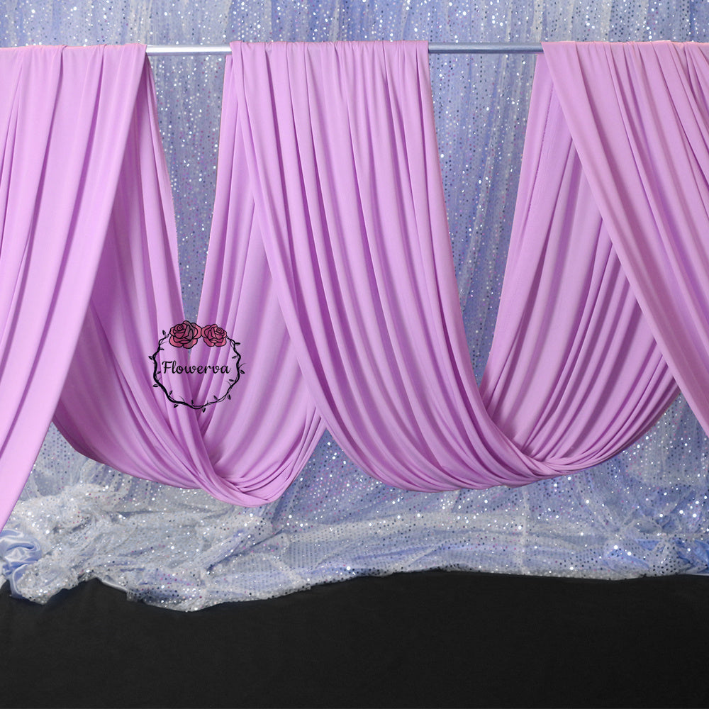 Fantasy Purple Milk Silk Elastic Drapery Wedding Scene Decoration #64