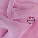 Flowerva Pink High Density Silk Organza Wedding&Party Design Fabric