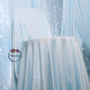 Light Blue Milk Silk Elastic Drapery Wedding Scene Decoration