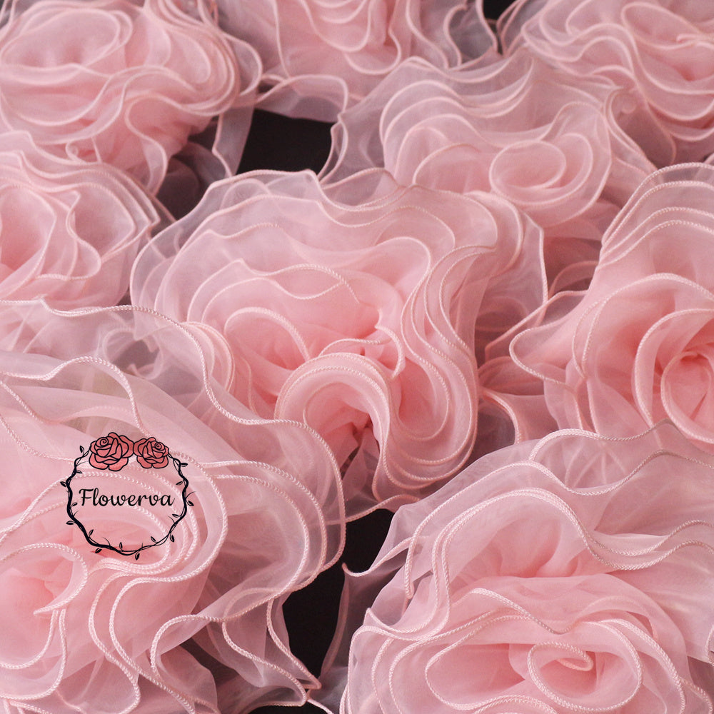 Super Fluffy Organza Big Flower Wedding Dress/Bridal Hair Accessories/Stage Decoration