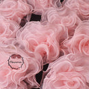 Super Fluffy Organza Big Flower Wedding Dress/Bridal Hair Accessories/Stage Decoration