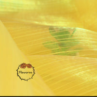 Yellow Mermaid Texture Pleated Organza Fabric Wedding Decoration Wedding Dress Design