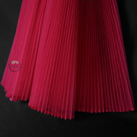 Rose Red Great Pleated Organza Crinkle Fabric 6324