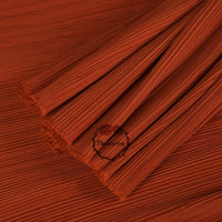 Tissu de gravure de décoration plissé Flowerva rouge brique