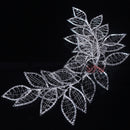 Flowerva Forest Hollow Leaves Rhinestone Wedding Dress Bride Headband