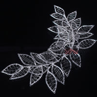 Flowerva Forest Hollow Leaves Rhinestone Wedding Dress Bride Headband