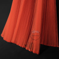 Grand tissu froissé en organza plissé rouge orange 6324