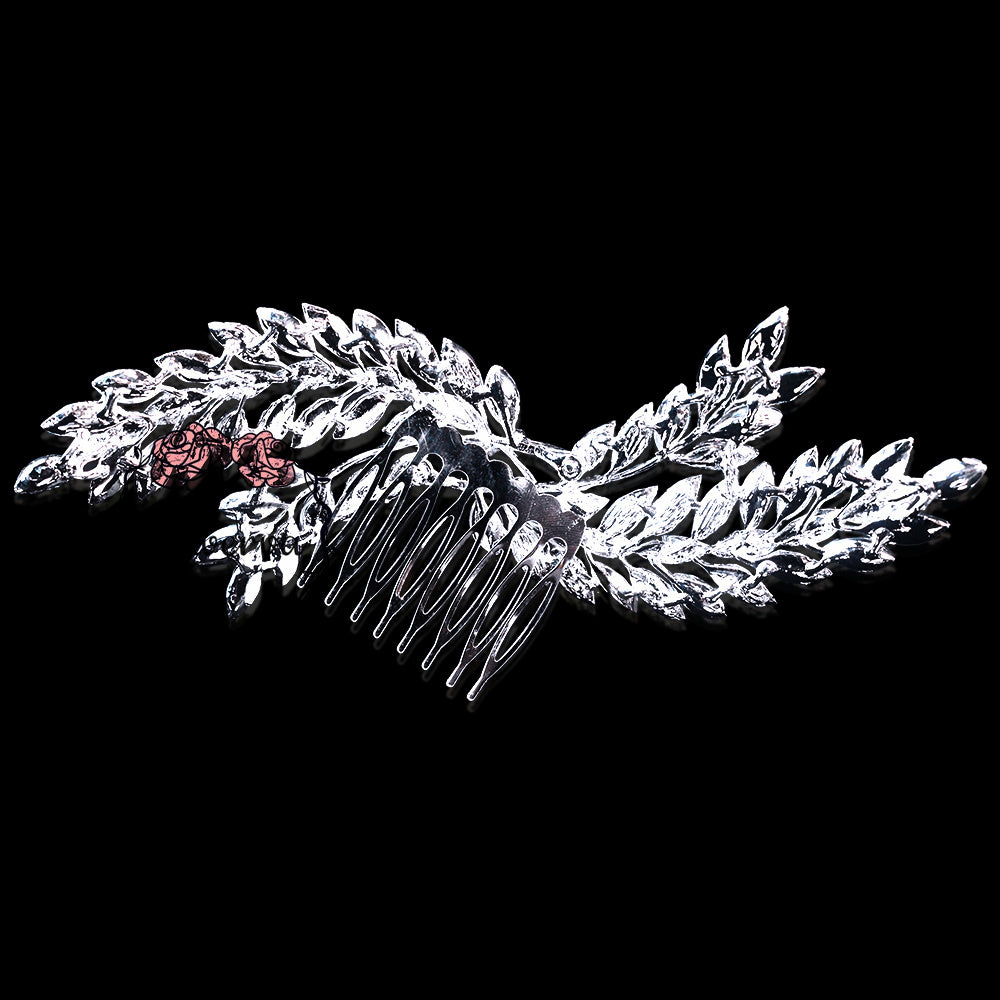 Flowerva Romantic Temperament Silver Wings Wing Hair Side Shape Headdress