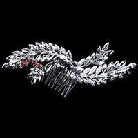 Flowerva Romantic Temperament Silver Wings Wing Hair Side Shape Headdress