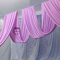 Fantasy Purple Milk Silk Elastic Drapery Wedding Scene Decoration #64