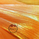 Tissu Organza plissé à Texture sirène Orange, décoration de mariage, conception de robe de mariée