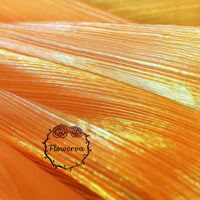 Orange Mermaid Texture Pleated Organza Fabric Wedding Decoration Wedding Dress Design