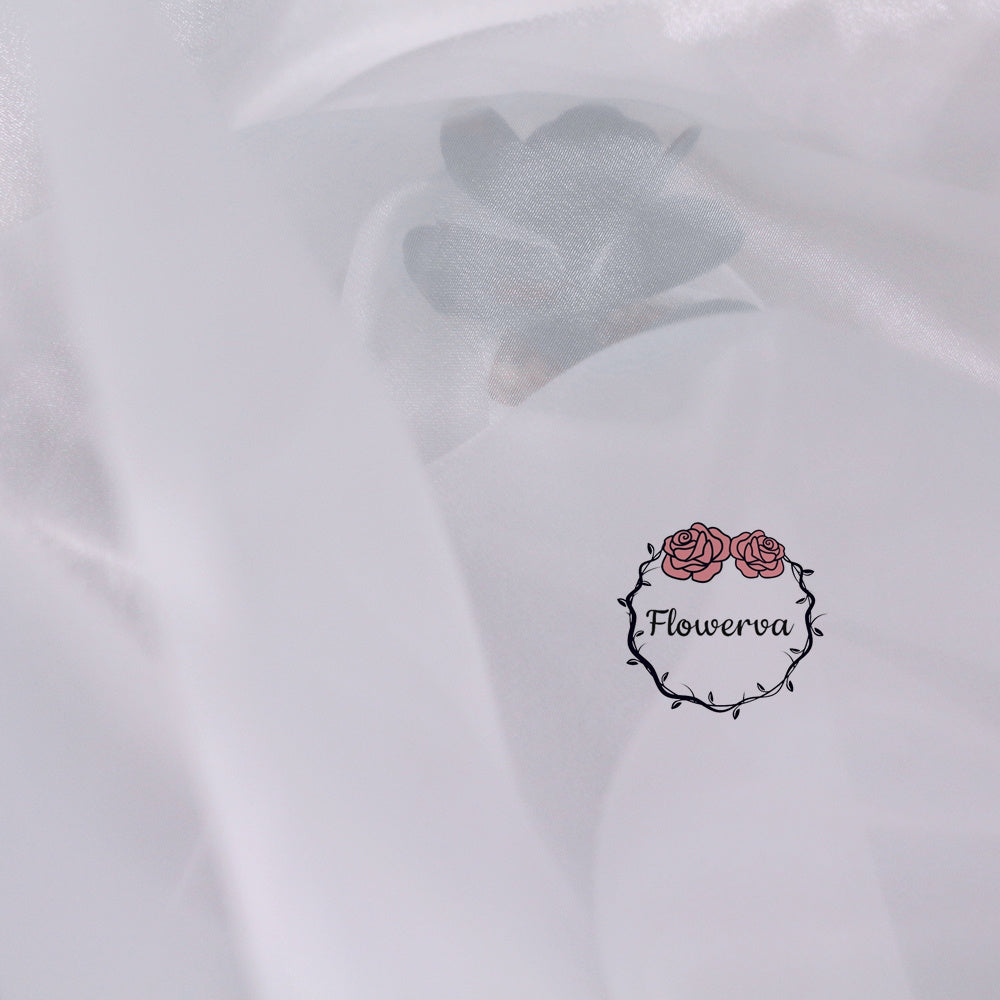 Flowerva – tissu en Organza de soie rose, fin et doux, pour décoration de mariage, conception de robe 