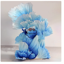 Flowerva Gradient White and Blue Ocean Wave Petals Design Wedding&Event Decoration