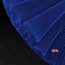 Royal Blue Great Pleated Organza Crinkle Fabric 6324