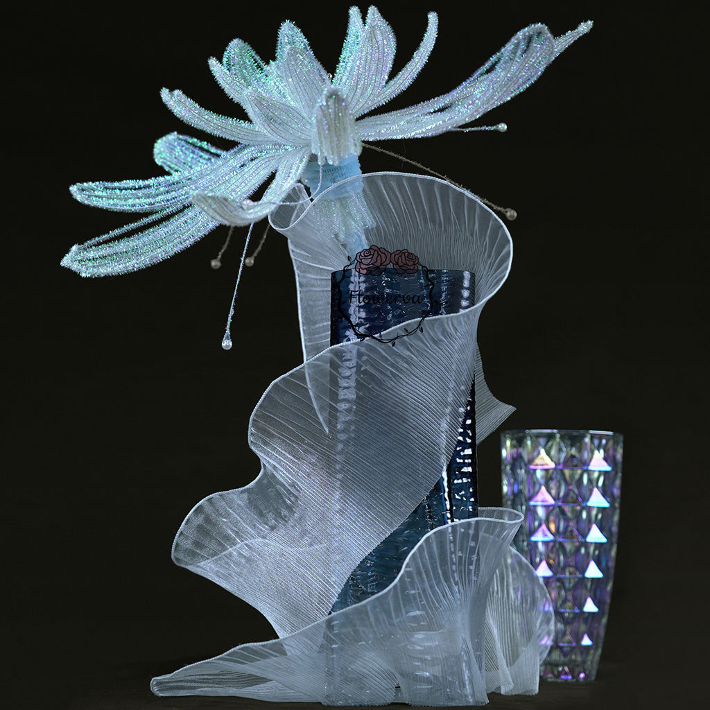 Flowerva Crystal Shinning « Lanterne Baolian » Fleur DIY faite à la main