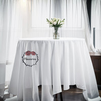 White Elastic Milk Silk Drapery Wedding Background Decoration #227