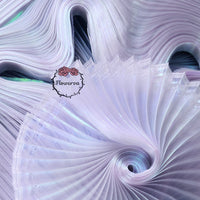 Taro White Mermaid Texture Pleated Phantom Glitter Yarn Wedding Stage Decoration Fabric