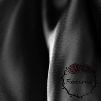 Flowerva – fil ondulé léger noir pur, tissu de décoration pour fête de mariage