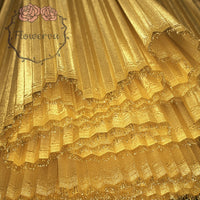 Flowerva Luxury Gold Brilliant Pearlescent Fabric Wedding Stage Decoration
