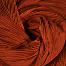 Tissu de gravure de décoration plissé Flowerva rouge brique