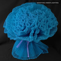 Blue Enchantress Pleated Fabric Bouquet