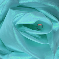 Flowerva cristal brillant Organza perle lac bleu robe de mariée/décoration Design tissu