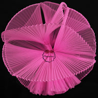 Barbie Pink Great Pleated  Organza Crinkle Fabric 6324