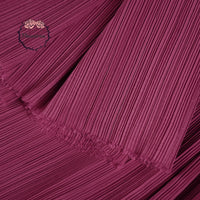Rose Purple Flowerva Pleated Decoration Printmaking Fabric