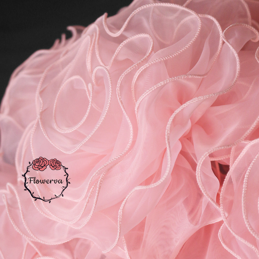 Super Fluffy Organza Big Flower Wedding Dress/Bridal Hair Accessories/Stage Decoration