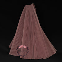 Bean Paste Great Pleated Organza Crinkle Fabric 6324
