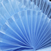 Sky Blue Great Pleated Organza Crinkle Fabric 6324