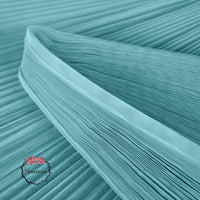 Grand tissu froissé en organza plissé bleu vif 6324
