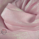 Flowerva Crystal Shining Organza Pearl Pink Wedding Dress /Decoration Design Fabric