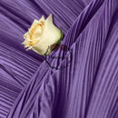 Flowerva Deep Purple Flowerva Pleated Decoration Printmaking Fabric