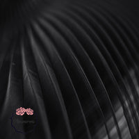 Black Great Pleated  Organza Crinkle Fabric 6324