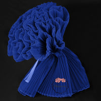 Royal Blue Enchantress Pleated Fabric Bouquet