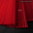 Big Red Great Pleated Organza Crinkle Fabric 6324